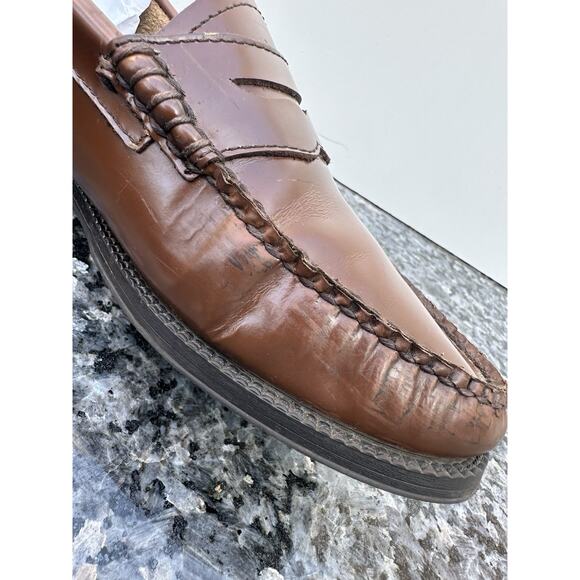 G.H. Bass Weejuns Whitney Women's brown Leather Penny Loafer Shoe SZ 8 - Picture 7 of 16